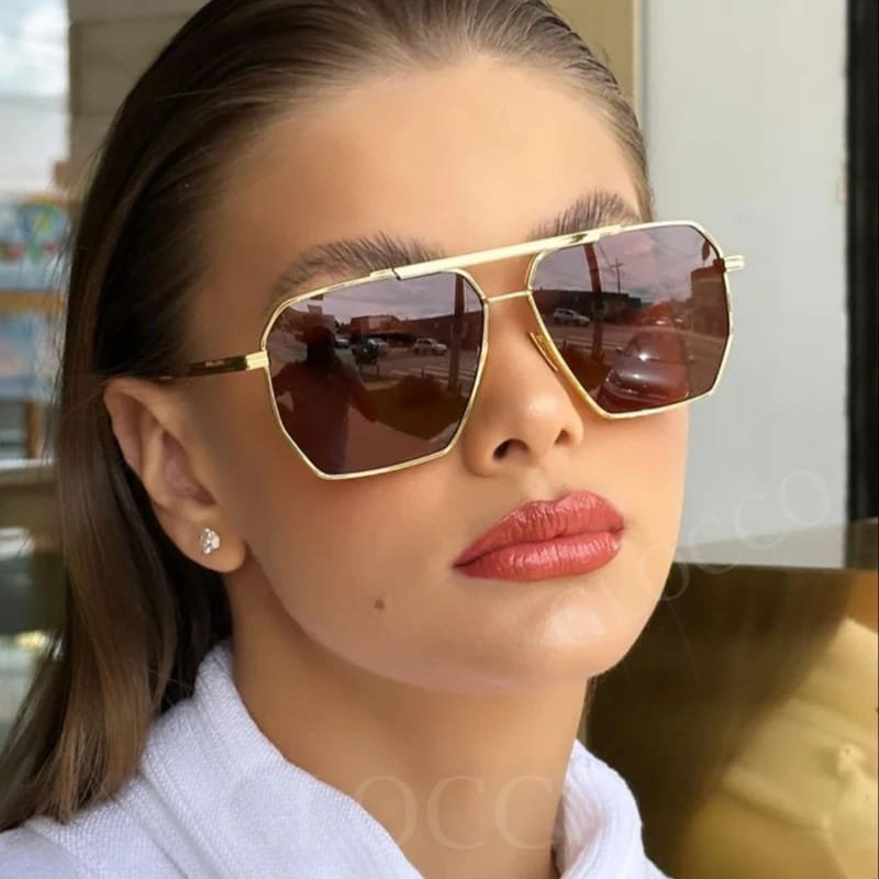 WSG614 Retro Square Polarized Sunglasses