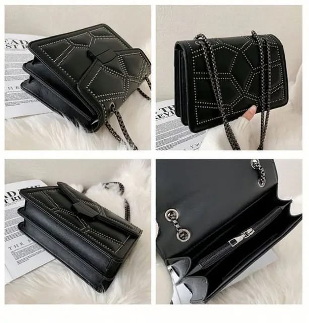 WB080-Leather Chain Shoulder Bags - Image 9