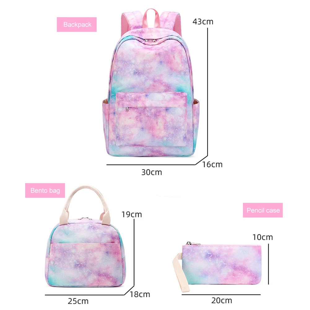 BK008 - Large 3pcs Colorful Bag Set - Image 6