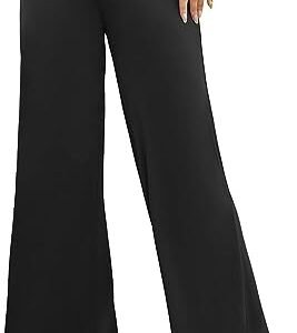 WD414 Stretchy Wide Leg Palazzo Lounge Pants