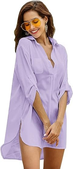 WBW308 Swimsuit Beach Cover Up Shirt Bikini - Image 4