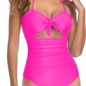 WBW304 Tummy Control High Waist One Piece Swimsuits
