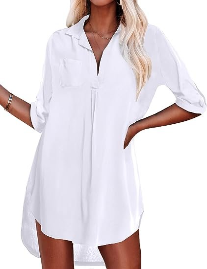 WBW308 Swimsuit Beach Cover Up Shirt Bikini - Image 9