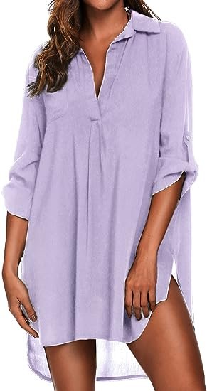 WBW308 Swimsuit Beach Cover Up Shirt Bikini - Image 5