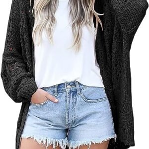 WD408 Crochet Boho Cardigan Sweater Kimonos