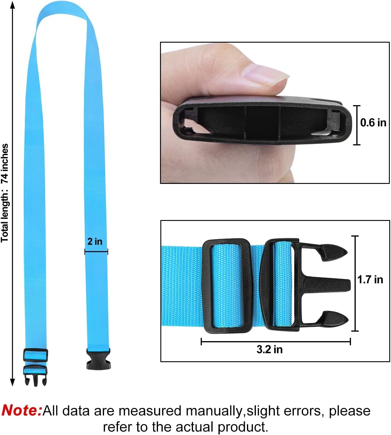 FA842 Darller 74"x2" Adjustable Luggage Straps 1 Piece - Image 25