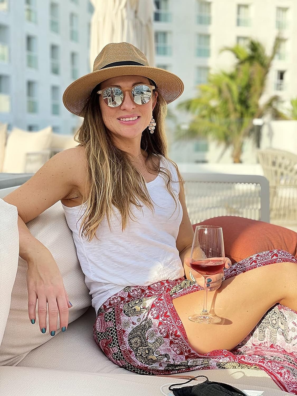 FA847 Wide Brim Straw Panama Summer Beach Hat - Image 21