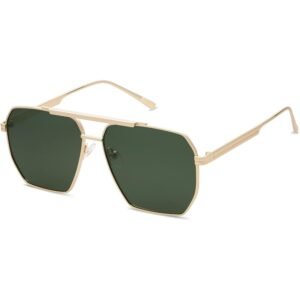 WSG614  Retro  Square Polarized Sunglasses