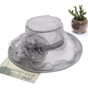 FA849 Light Gauze Big Edge Sunshade Hat