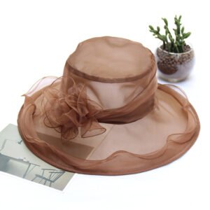 FA849 Light Gauze Big Edge Sunshade Hat