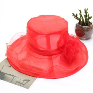 FA849 Light Gauze Big Edge Sunshade Hat