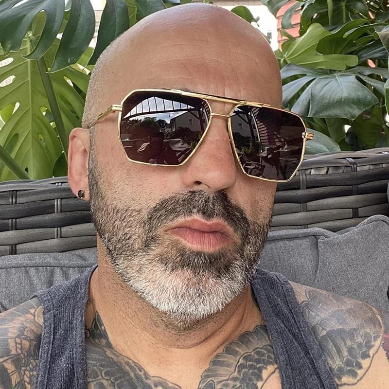 WSG614 Retro Square Polarized Sunglasses - Image 4