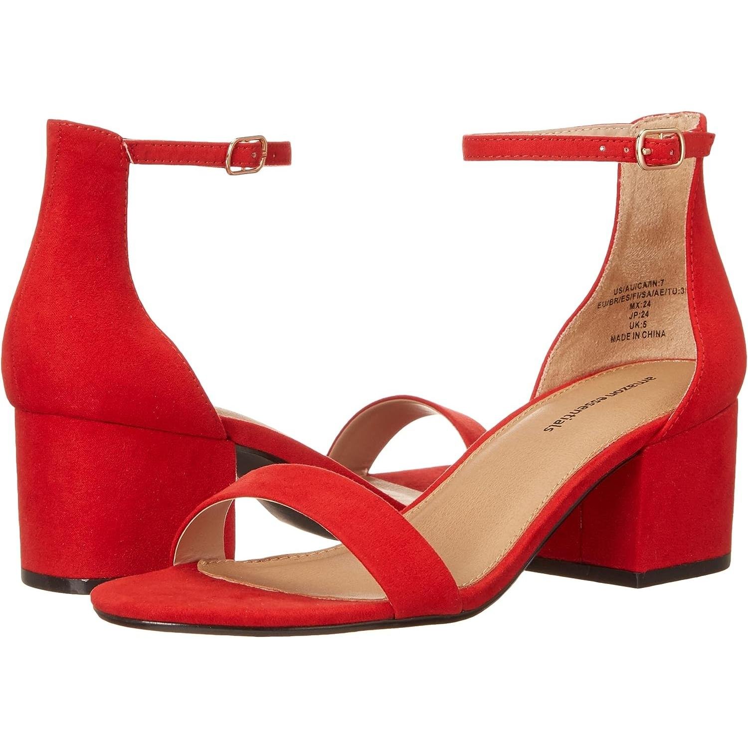 WF035 Essentials Women's Two Strap Heeled Sandal - Image 8