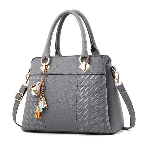 WB027 Fashion Tassel PU Leather Handbag