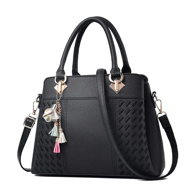 WB027 Fashion Tassel PU Leather Handbag