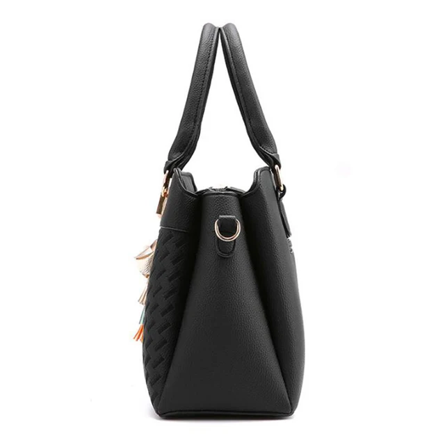 WB027 Fashion Tassel PU Leather Handbag - Image 5