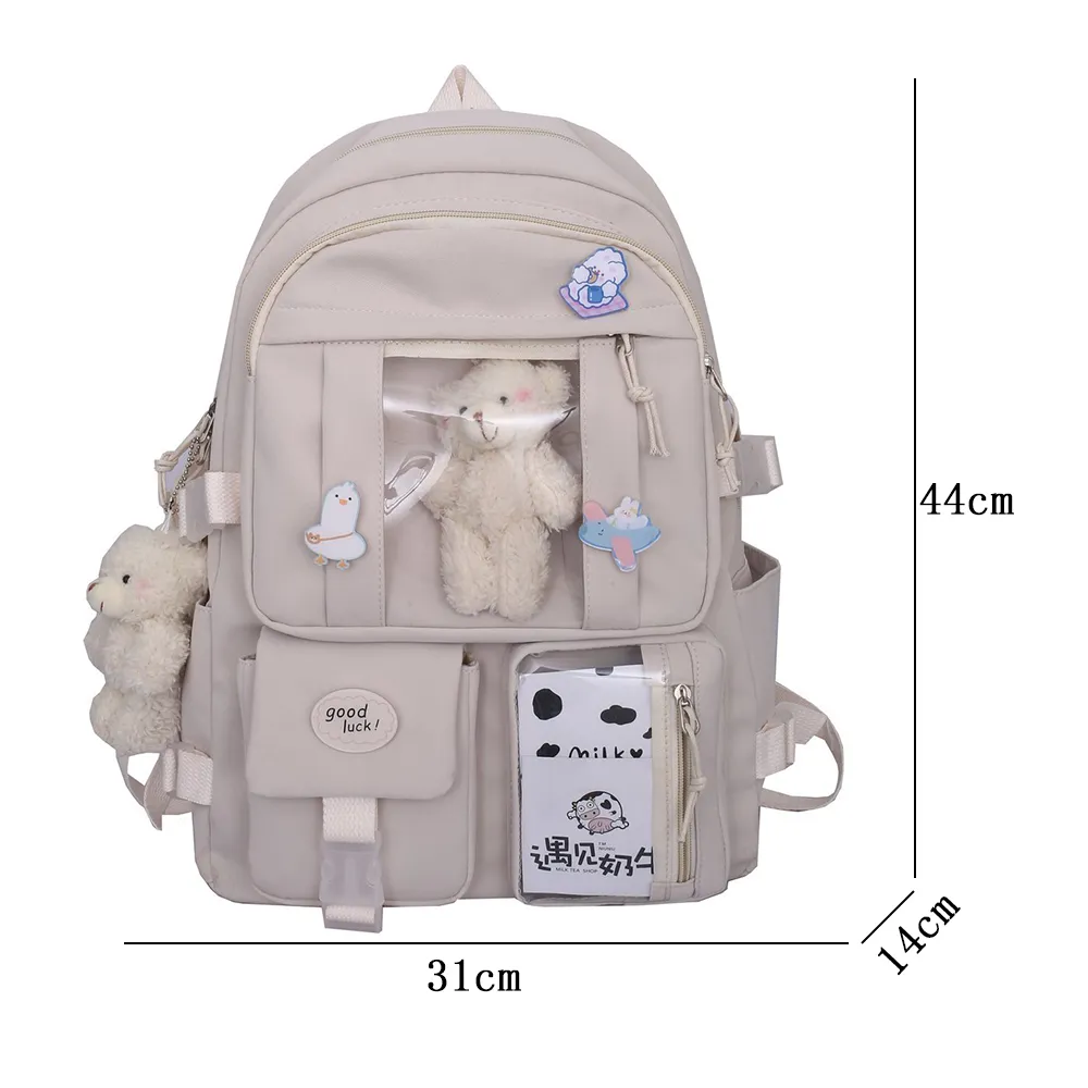 BK006 - XLarge Japanese Style Backpack (44x31x14cm) - Image 6