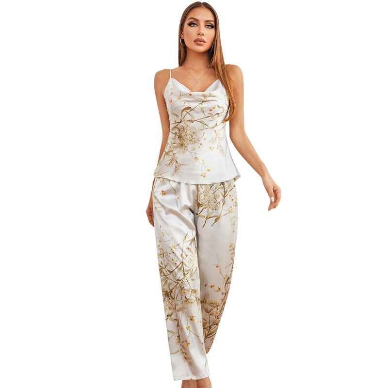 WD457 Little Cherry Printed Silk Set - Image 4