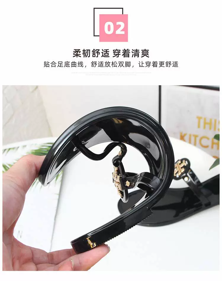 WF037 New Crystal Beach Flat Sandals - Image 9