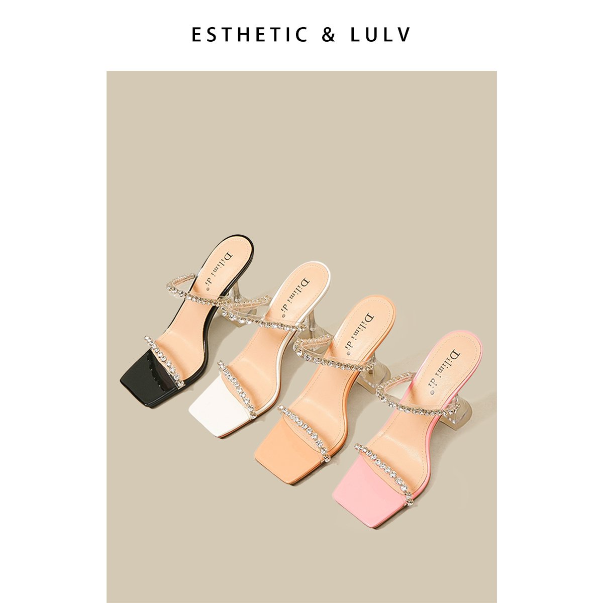 WF042 One-Strap Summer High-Heeled Sandals - Image 6