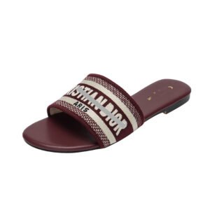 WF039 New Embroidered Flat Women’s Slippers