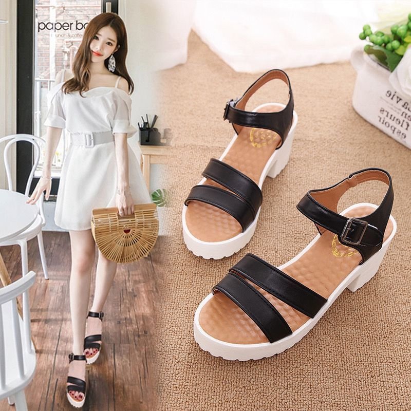 WF024 Two Strap Lace-up Lightweight Sandals - Image 5