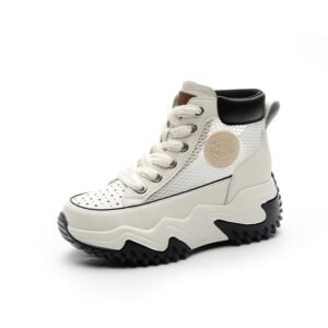 WF019 Genuine Leather Summer Heightening Shoes For Women