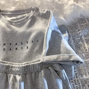 WD431 Printing Simple Shorts Set