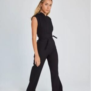 WD429 Solid Color Versatile Slim Wide Leg Jumps