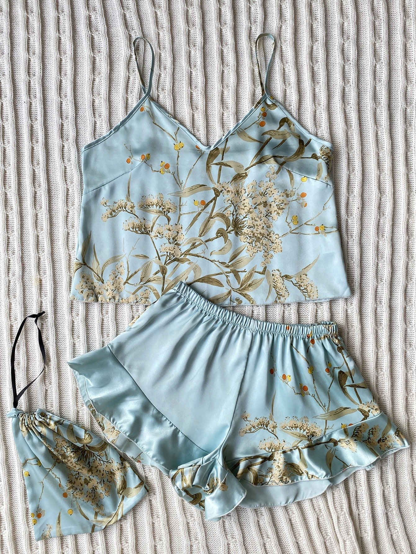 WD455 New Diane Silk Print Home Wear Set - Image 10