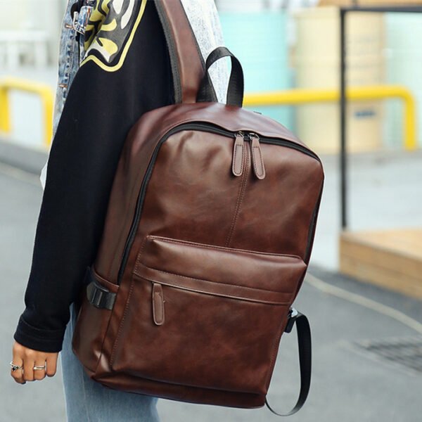 WB035 Trendy Casual PU Leather Backpack - Image 11