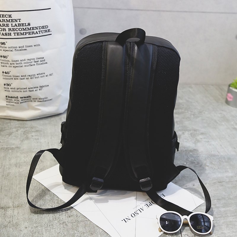 WB035 Trendy Casual PU Leather Backpack - Image 3