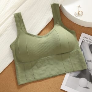 WU500 Breathable Fitness Tube Top Seamless Yoga Bra