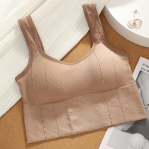 WU500 Breathable Fitness Tube Top Seamless Yoga Bra