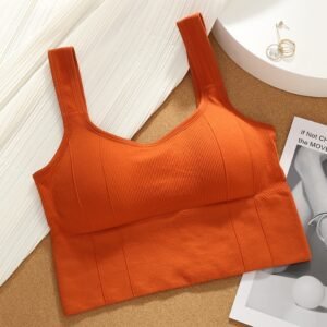 WU500 Breathable Fitness Tube Top Seamless Yoga Bra