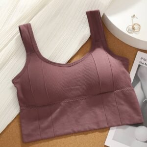 WU500 Breathable Fitness Tube Top Seamless Yoga Bra