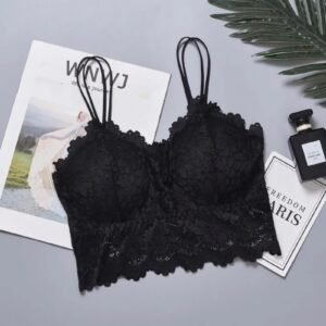 WU503 Breathable Strap Padded Lace Bra