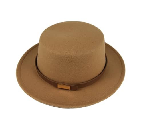 FA848 Vintage Wide Brim Warm Wool Fedora Hat