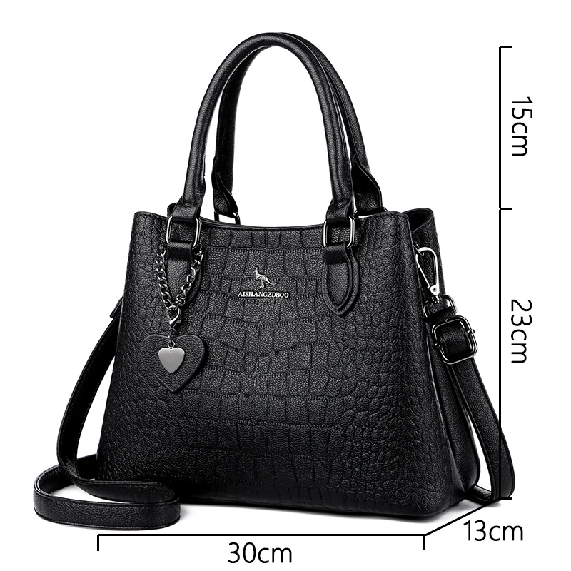 WB082 Women’s Crocodile Pattern Shoulder Bag – GoFactoryPrice