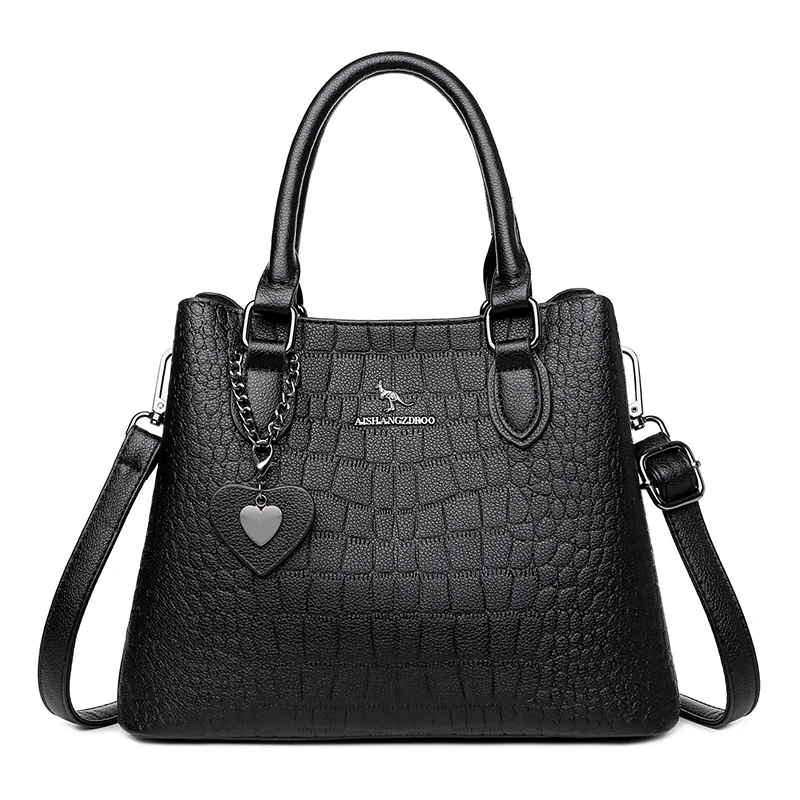 WB082 Women’s Crocodile Pattern Shoulder Bag
