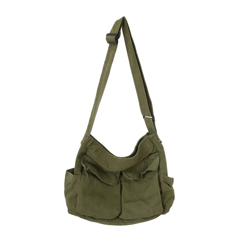 WB008- Large Casual Canvas Shoulder Bag