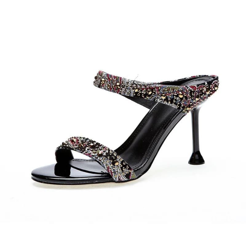 WF040 New Open-Toe Stiletto Heel Sandals