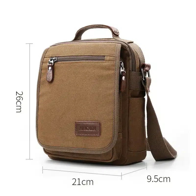 MB134 – SCIONE Men Canvas Crossbody Bags Business Casual Handbags