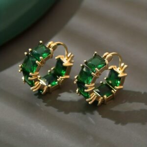 JW935-Green Vintage Luxury Earring