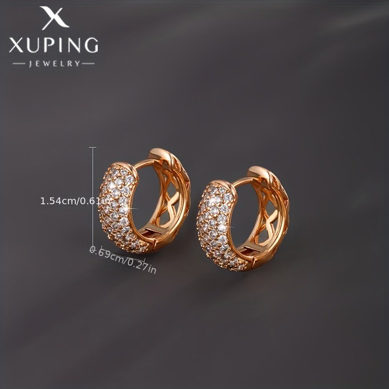 JW966 Gold Chunky Hoop Earrings - Image 5