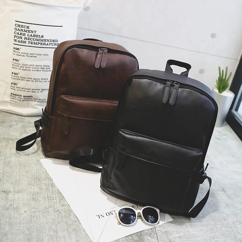 WB035 Trendy Casual PU Leather Backpack - Image 11