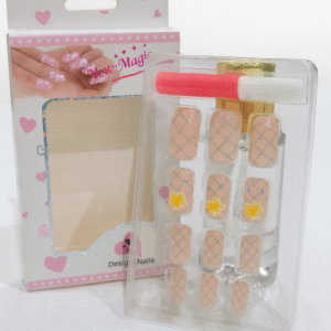 FN004-Artificial Preglued Sticker Nails