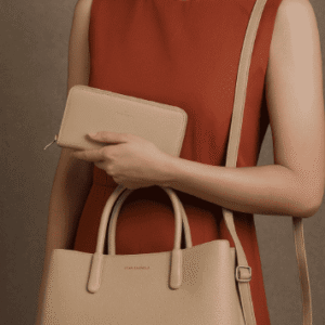 CBA001- Chrisbella Textured Tote Bag with Wallet