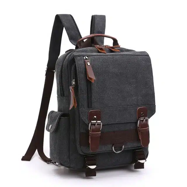 MB135 - New Small Canvas Backpack Men Travel Back Pack Multifunctional Shoulder Bag for Women