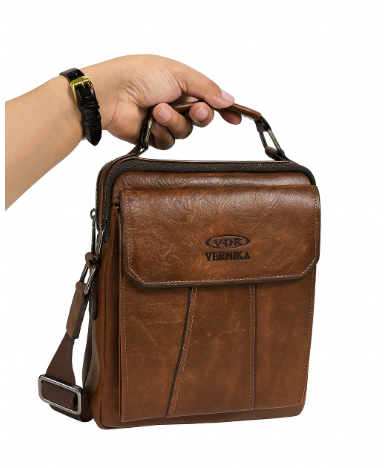 VRK004-VERNIKA Genuine Leather Sling Bag for Men - Image 2